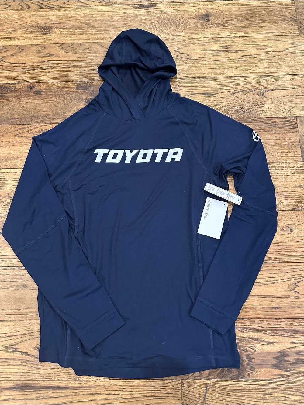 Toyota Unisex Navy Logo Hooded Pullover